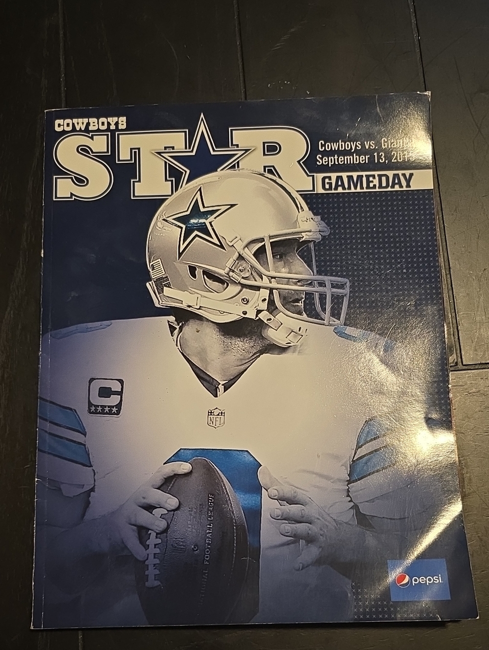 Dallas Cowboys vs NY Giants Gameday Collector's Program 9/13/2015